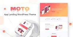Download Moto - App Landing Page WordPress Theme