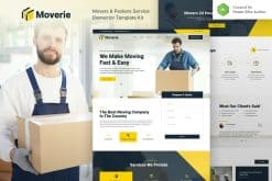 Moverie - Movers & Packers Service Elementor Template Kit