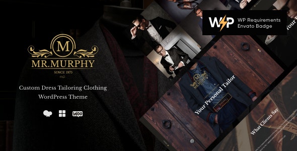 Download Mr. Murphy - Custom Dress Tailoring Clothing WordPress Theme