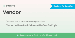 Download Multi Vendor Add-on for BookPro Plugin WordPress GPL WordPress Plugin