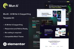 MunAi - AI Writer & Copywriting App Elementor Template Kit