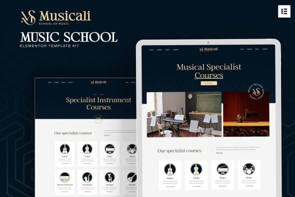 Musicali - Music School Elementor Template Kit