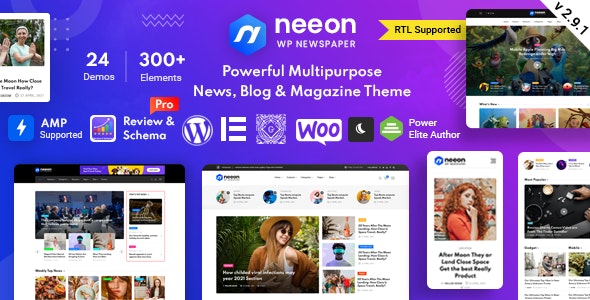 Download Neeon - WordPress News Magazine Theme