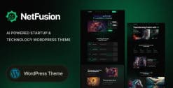 Download NetFusion - AI Powered Startup & Technology Theme GPL WordPress Plugin