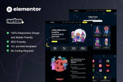 Netzo - NFT Portfolio Elementor Template Kit