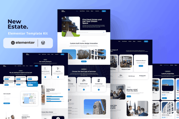 New Estate - Real Estate Elementor Template Kit