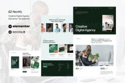 Nextify – Creative Digital Agency & Portfolio Elementor Template Kit