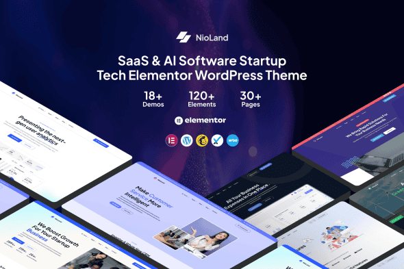 Download Nioland - SaaS & Ai Startup Tech WordPress Theme GPL WordPress Plugin