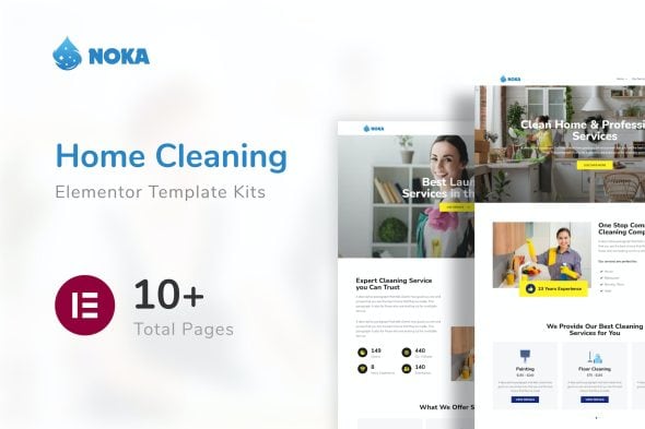 Noka - Cleaning Services Company Elementor Template Kit