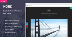 Download Nord - Minimal and Clean WordPress Personal Blog Theme