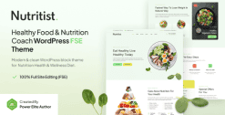 Nutritist – Healthy Food & Nutrition Coach FSE WordPress Theme