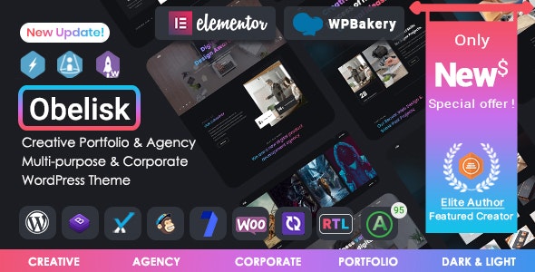 Download Obelisk - Agency Portfolio & Creative WordPress Theme