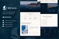 Odysea - Yacht Club & Boat Rental Elementor Template Kit