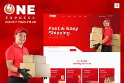 One Express - Logistics & Shipping Elementor Template Kit