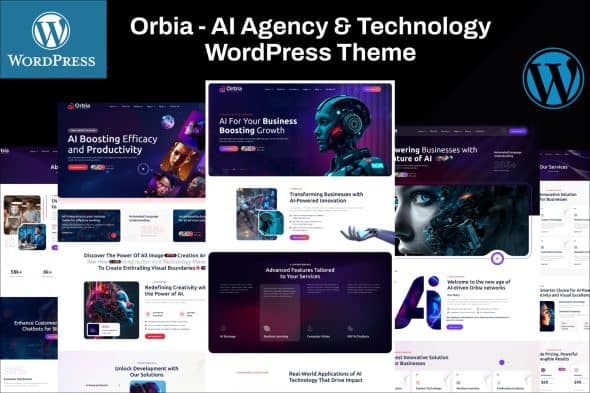 Download Orbia - AI Agency & Technology WordPress Theme GPL WordPress Plugin