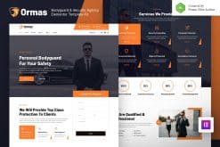 Ormas - Bodyguard & Security Agency Elementor Template Kit