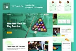 Otaqo - Snooker & Pool Bar Elementor Template Kit