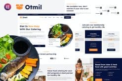 Otmil - Diet & Clean Food Catering Services Elementor Template Kit