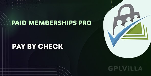 Download Paid Memberships Pro Pay by Check Add On