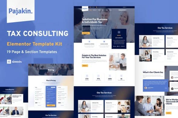 Pajakin - Tax Consultant & Financial Advisor Template Kit