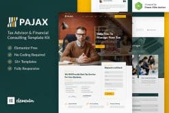 Pajax - Tax Advisor & Financial Consulting Elementor Template Kit