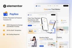 Download Paylloo – Online Payment & Finance Elementor Template Kit