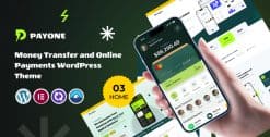 Download PayOne - Money Transfer & Online Payments Theme GPL WordPress Plugin