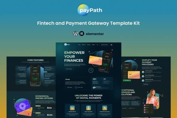 PayPath - Online Payment Gateway Elementor Template Kit