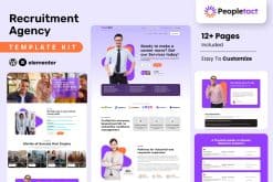 Download Peopletact – Recruitment Agency Elementor Template Kit