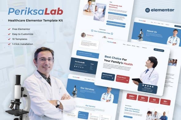 Periksalab – Healthcare & Medical Clinic Template Kits