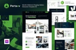 Pertaev - Electric Vehicle & Charging Station Elementor Template Kit