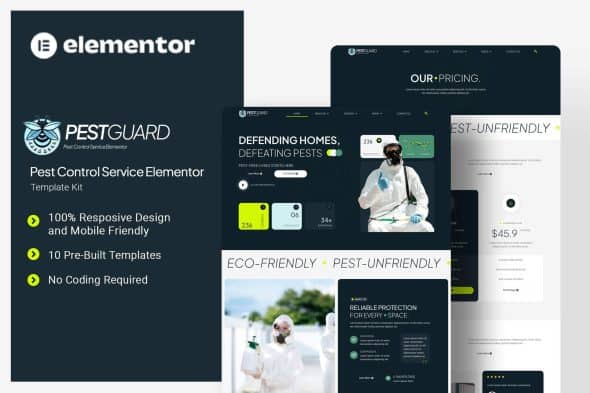 Download Pestguard – Pest Control Service Elementor Template Kit