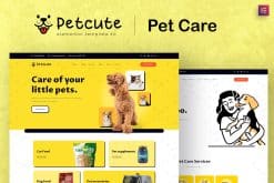 Pet Cute - Pet Care & Veterinary Elementor Template Kit