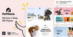 Download PetMania - Pet Shop & Care Elementor Pro WordPress Theme