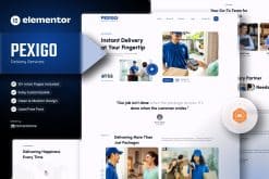 Download Pexigo – Delivery Services Elementor Template Kit
