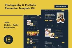 Download Photo Alfa – Photography & Portfolio Elementor Pro Template Kit