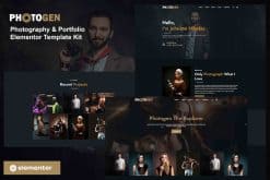 Photogen - Photography & Portfolio Elementor Template Kit