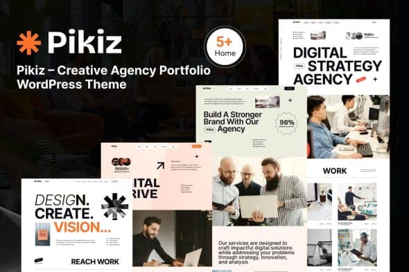 Download Pikiz - Creative Agency Portfolio WordPress Theme GPL WordPress Plugin