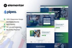 Pipeo - Plumbing Service Elementor Pro Template Kit