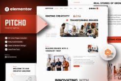 Download Pitcho – Creative Agency Elementor Template Kit