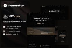 Download Pixlens – Photography Videography Services Elementor Template Kit