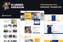 Plumber Paragon - Plumbing Services Elementor Pro Template Kit