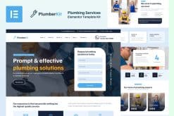 PlumberKit - Plumbing Services Elementor Template Kit