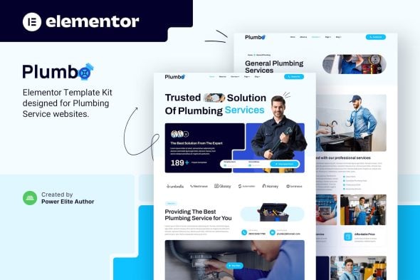 Plumbo - Plumbing Services Elementor Template Kit