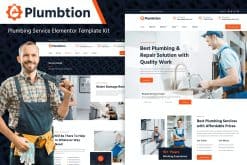 Plumbtion - Plumbing Services Elementor Template Kit