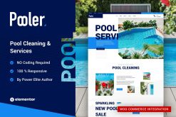 Pooler - Swimming Pool Cleaning Services Elementor Pro Template Kit