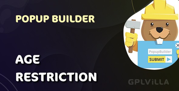 Download Popup Builder Age Restriction WordPress Plugin GPL