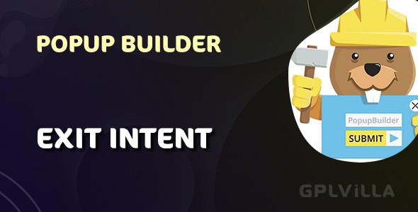 Download Popup Builder Exit Intent WordPress Plugin GPL