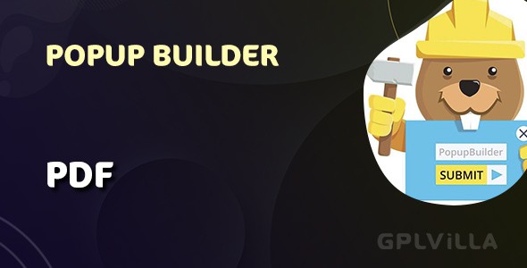 Download Popup Builder PDF WordPress Plugin GPL
