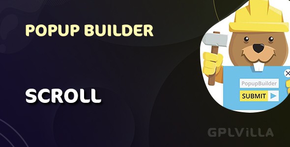 Download Popup Builder Scroll WordPress Plugin GPL